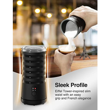 RATRSO Milk Frother for Homemade Cappuccinos and Lattes