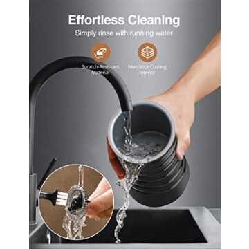 RATRSO Milk Frother for Homemade Cappuccinos and Lattes