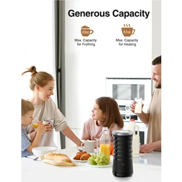 RATRSO Milk Frother for Homemade Cappuccinos and Lattes