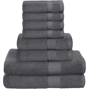 Ultra Soft 8 Piece Towel Set | Glamburg