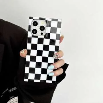 Rectangle Checkered Phone Case for iPhone 13 Pro Max