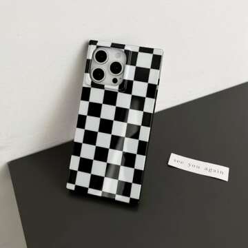 Rectangle Checkered Phone Case for iPhone 13 Pro Max