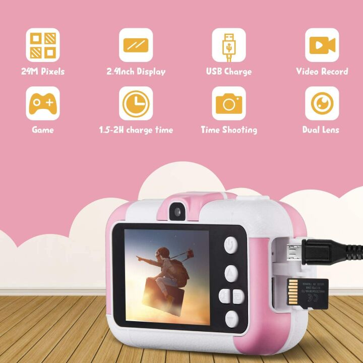 SUZIYO Kids Camera - 1080P Dual Lens for Children