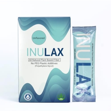 Inulax All-Natural Plant Based Fiber for Digestive Gut Health | Inulin Prebiotic | Psyllium Husk & O...