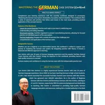 Mastering the German Case System Workbook: An All-Inclusive Learning German Grammar Workbook to Acce...