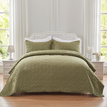 NexHome Queen Quilt Set Lightweight Microfiber Bedding
