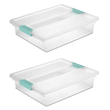STERILITE Clear Storage Containers 2-pack for Home Organization