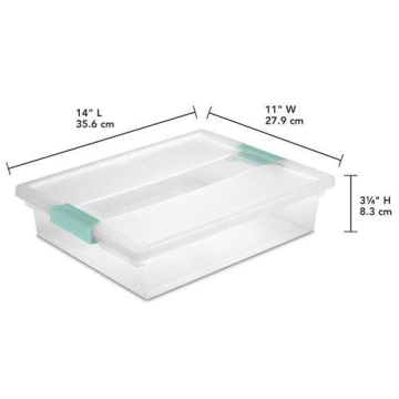 STERILITE Clear Storage Containers 2-pack for Home Organization