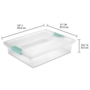 STERILITE Clear Storage Containers 2-pack for Home Organization