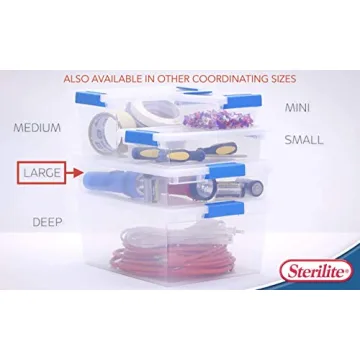 STERILITE Clear Storage Containers 2-pack for Home Organization