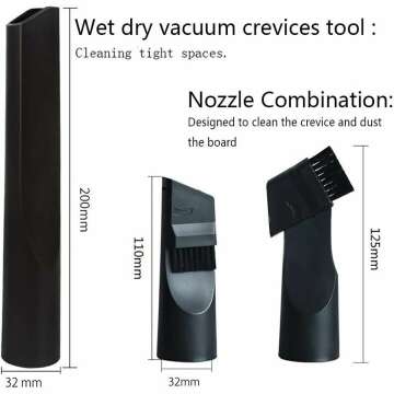 Versatile Vacuum Attachments Kit for Cleaning Efficiency