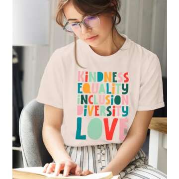 Inspirational Teacher Life T-Shirt for Women in Beige