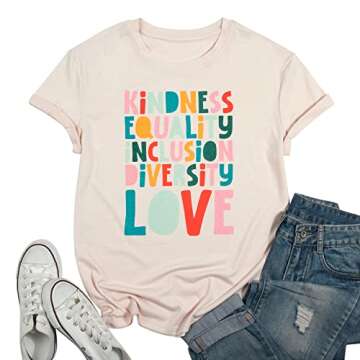 Inspirational Teacher Life T-Shirt for Women in Beige