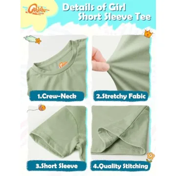 Boys 6 Pack Cotton T-Shirts for Summer Play - All Sizes Available