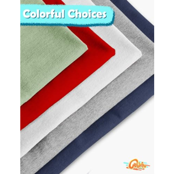 Boys 6 Pack Cotton T-Shirts for Summer Play - All Sizes Available