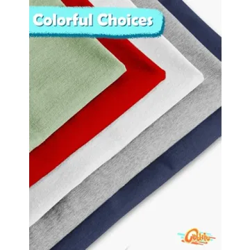 Boys 6 Pack Cotton T-Shirts for Summer Play - All Sizes Available