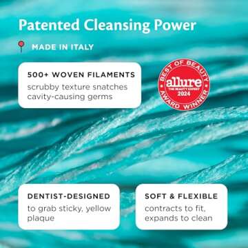 Cocofloss Woven Dental Floss, Dentist-Designed Oral Care, Orange Scent, Waxed, Expanding, Kid-Friendly String Floss with Coconut Oil, 1 Spool (33 yd)