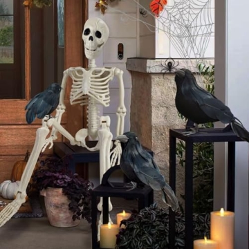 Posable 36" Human Skeleton Halloween Decoration