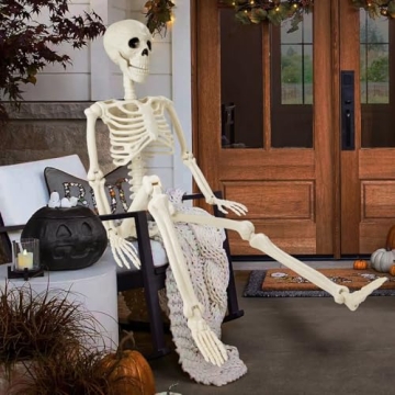 Posable 36" Human Skeleton Halloween Decoration