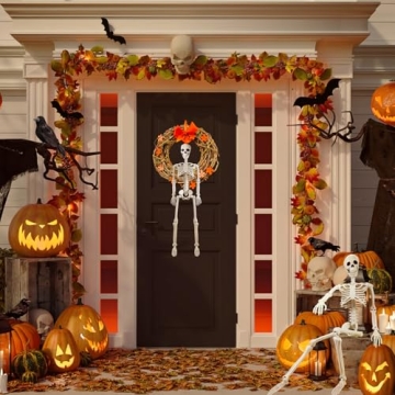 Posable 36" Human Skeleton Halloween Decoration
