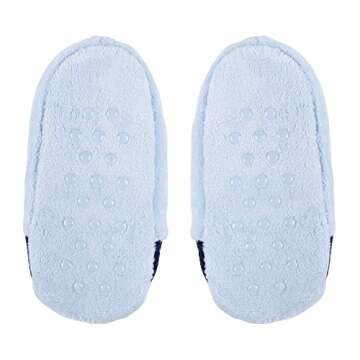 Bluey Girl's 1-Pack Snuggle Toe Plush Footlet Socks Slippers, Blue, Small/Medium
