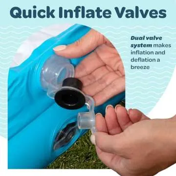 Inflatable Kiddie Pool 65"x39"x10" (5'5") Blow Up Soft Padded Floor, Handles and Drain - Shallow Rectangular Blow Up Swimming Pool for Kids Age 2+ Toddler Ball Pit Small Adult Backyard Tanning Pool