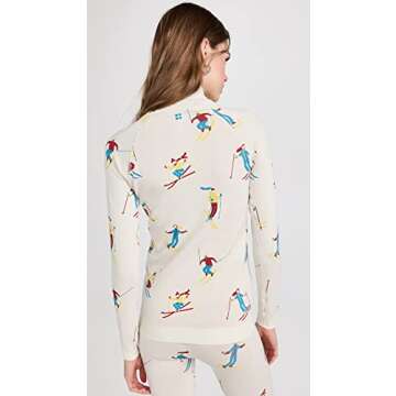 Sweaty Betty Ski Jacquard 1/2 Zip Base Layer Top