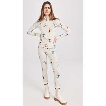 Sweaty Betty Ski Jacquard 1/2 Zip Base Layer Top