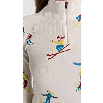 Sweaty Betty Ski Jacquard 1/2 Zip Base Layer Top