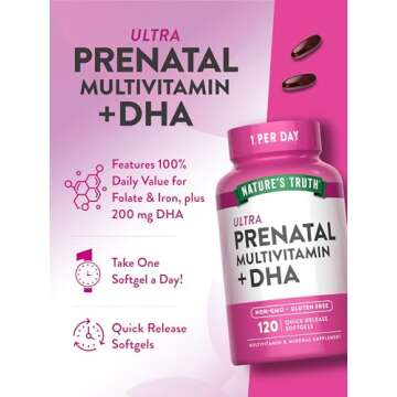 Nature's Truth Prenatal Vitamin: Non-GMO Multivitamin for Moms