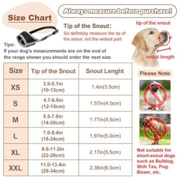 HEELE Dog Muzzle,Soft Nylon Muzzle Anti Biting Barking Chewing,Air Mesh Breathable Drinkable Adjusta...