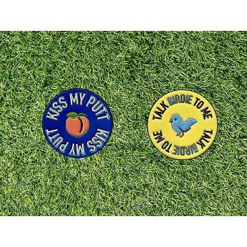 Koku Sports Funny Emoji Golf Ball Markers and Hat Clip