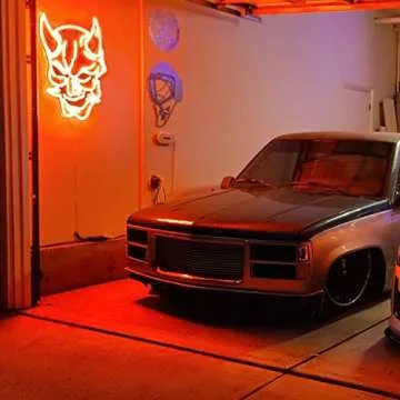 Hannya Mask Neon Sign for Game Rooms & Tattoo Shops