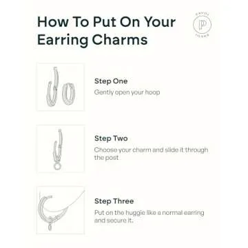 PAVOI 18K Yellow Gold Plated Huggie Earrings and Charm Set for Women | Mix and Match Earring Pack with Pearl & Baguette Cubic Zirconia Charms