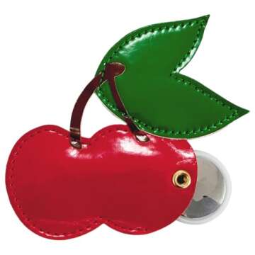 Sonix Keychain Case Compatible with Apple AirTag | Protective AirTag Cover Keychain | Cherry