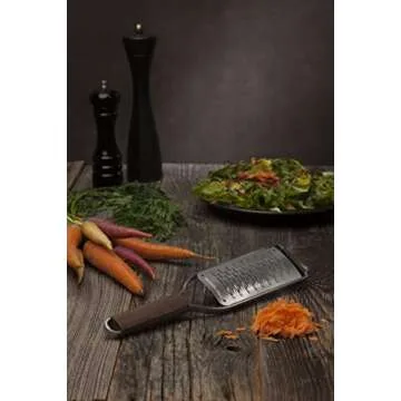 Microplane Grater and Zester 5 Piece Set with Walnut Handles