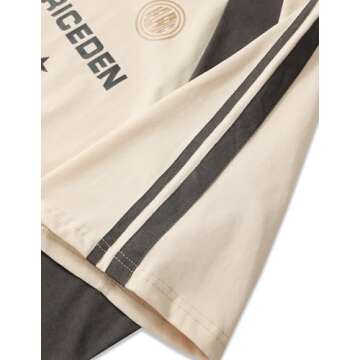 Aelfric Eden Oversized T-Shirt Streetwear Contrast Color Tee Unisex Vintage Beige Racing Tshirts Summer Baggy Tops