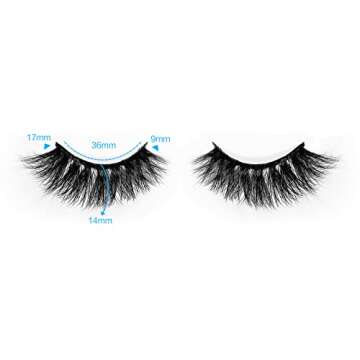 Huapan 4D Mink Eyelashes for Stunning Everyday Glam