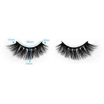 Huapan 4D Mink Eyelashes for Stunning Everyday Glam