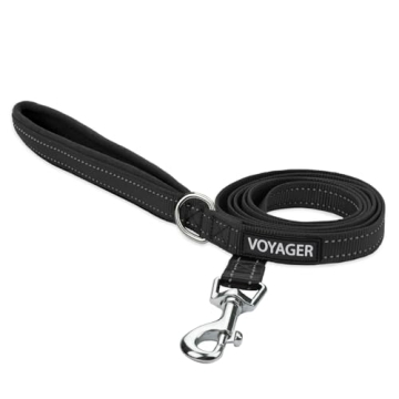 Voyager Reflective Dog Leash - Comfortable Neoprene Handle, Durable for All Breeds