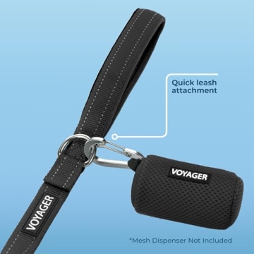 Voyager Reflective Dog Leash Neoprene Handle Durable All Breeds