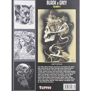 Black & Grey Volume 5: Tattoo Design Collection (Black & Grey, 5)