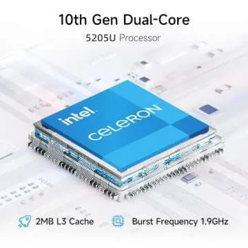 15.6 Inch Laptop with Office 365, 4GB RAM, 128GB Storage Expandable 1TB, 5205U Processor, HD Display...