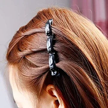 Stylish 5-Piece Black Hair Clip Set for Effortless Styling