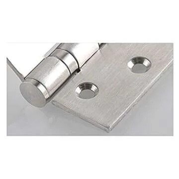 ALTBP Non Mortise Silver Hinges for Cabinets - 8 Pack