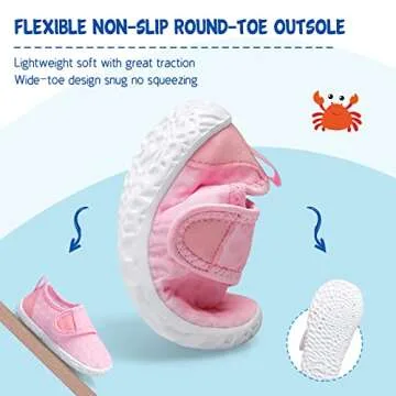 LeIsfIt Kids Aqua Shoes Quick-Dry Lightweight Non-Slip