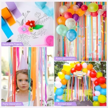 Colorful Crepe Paper Streamers for All Your Celebrations