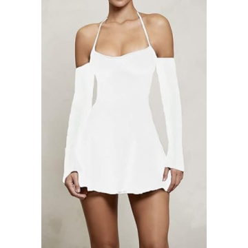 Sexy Mini Dresses with Gloves for Night Parties