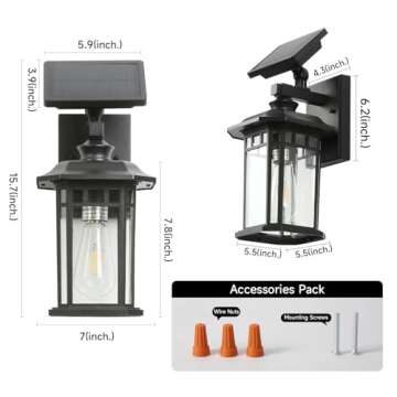 Stylish Waterproof Solar Outdoor Wall Light for All Spaces