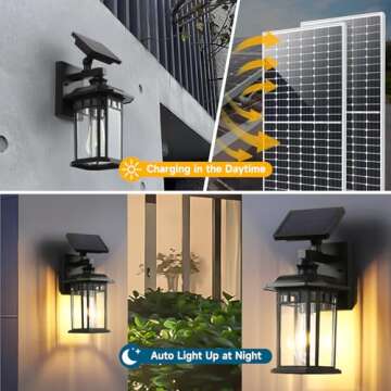 Stylish Waterproof Solar Outdoor Wall Light for All Spaces
